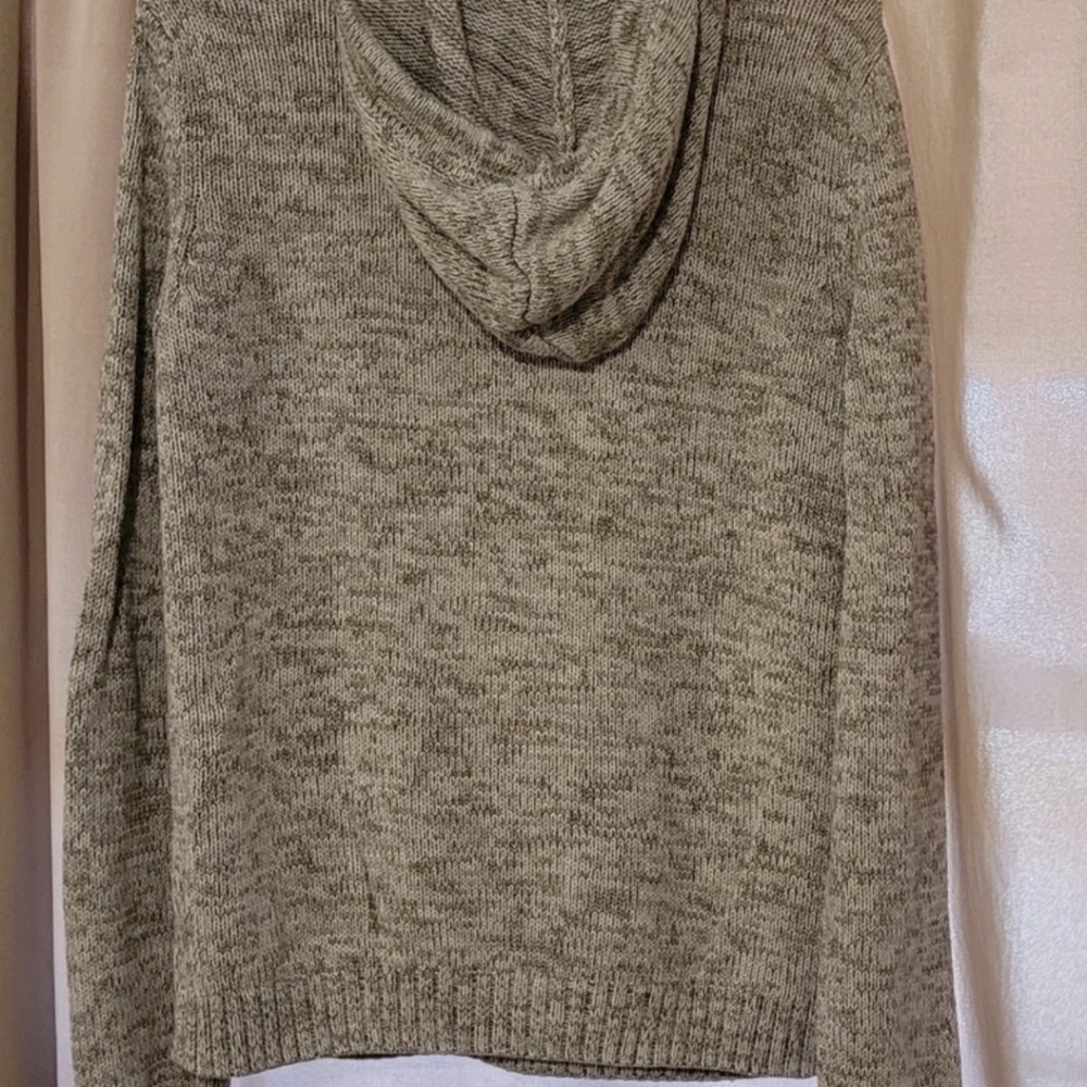 Urban Pipeline Hoodie Sweater Mens Pullover Medium Henley Tan Beige Kangaroo Pkt - Picture 3 of 7